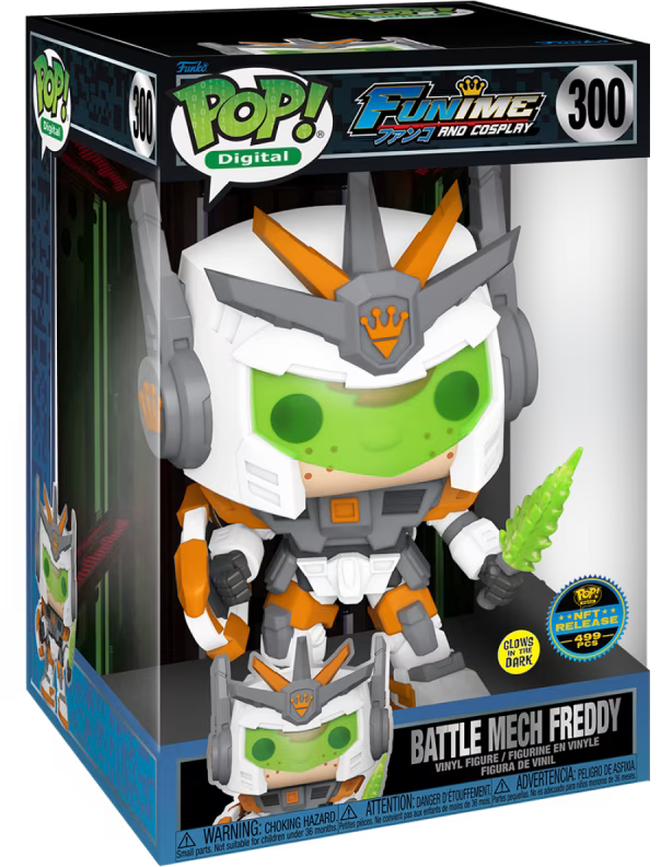 Battle Mech Freddy Digital Pop! Physical Funko Mythic 10" Tall - PREORDER - LE 499