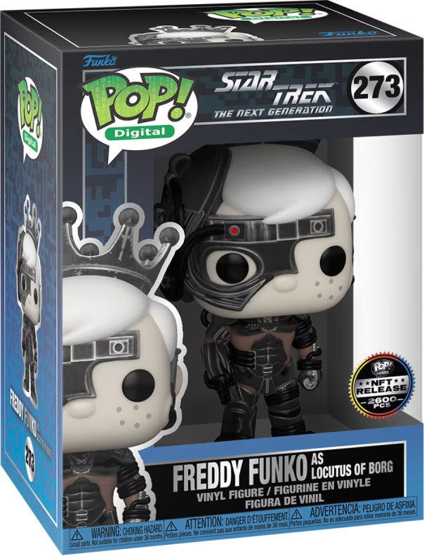 Freddy Funko as Locutus of Borg Digital Pop! Physical Funko Royalty - PREORDER - LE 2600(Copy)