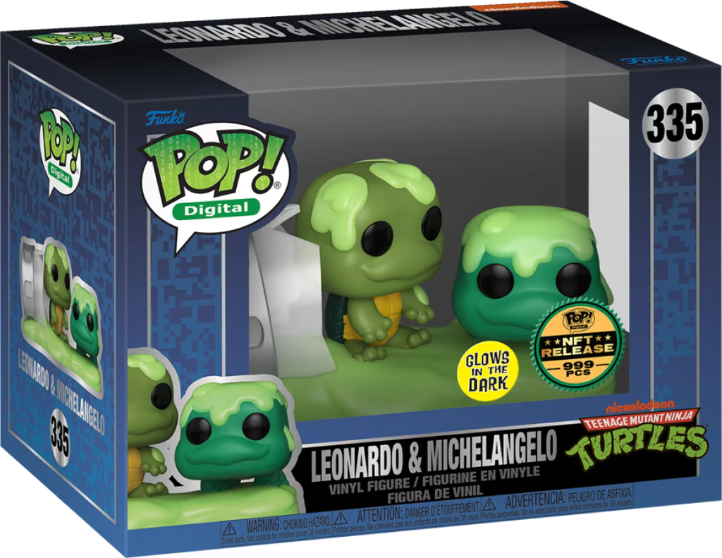 Leonardo & Michelangelo TMNT Digital Pop! Physical Funko Grail - PREORDER - LE 999