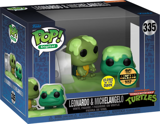 Leonardo & Michelangelo TMNT Digital Pop! Physical Funko Grail - PREORDER - LE 999