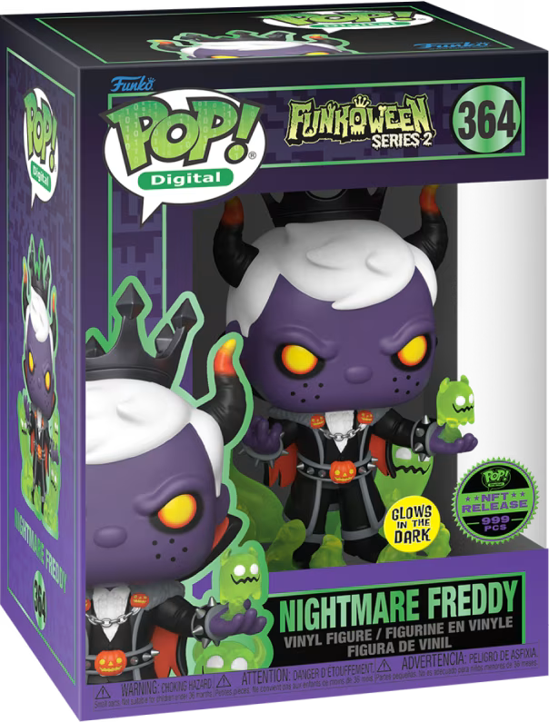 Nightmare Freddy Funkoween Digital Pop! Physical Funko Grail - PREORDER - LE 999