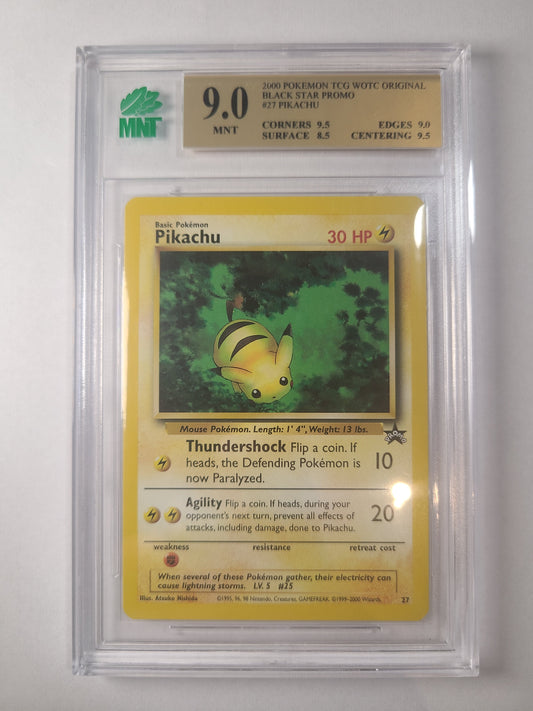 Pikachu Black Star Promo 27 MNT Graded 9