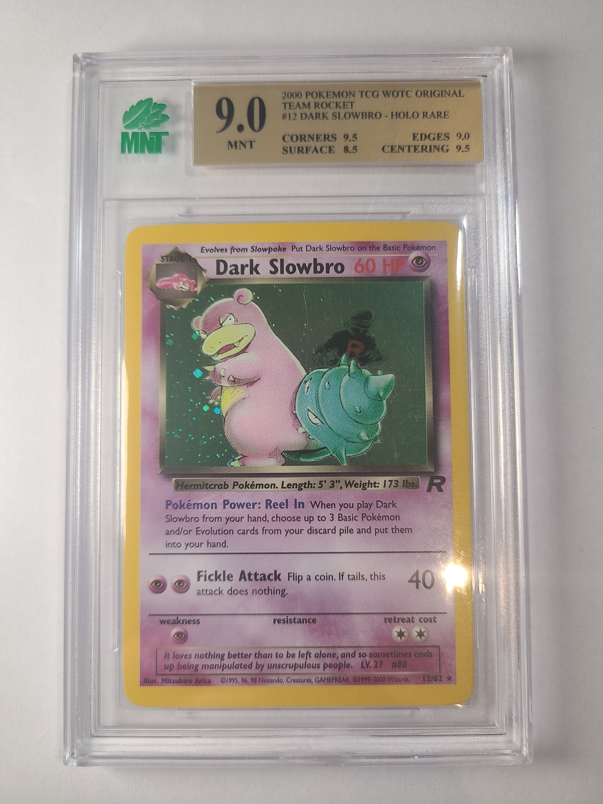 Dark Slowbro Team Rocket MNT Graded 9 – ZBS Games