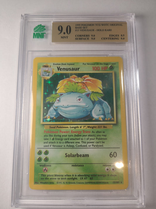 Venusaur Base Set MNT Graded 9