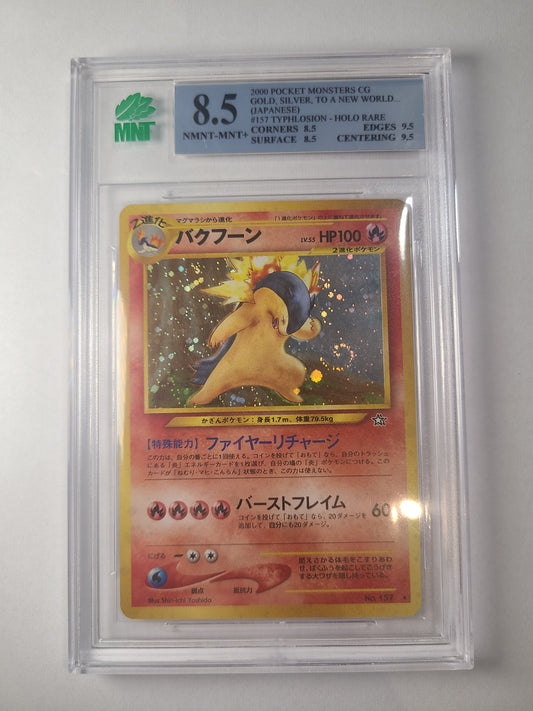 Typhlosion Neo Genesis Japanese MNT Graded 8.5