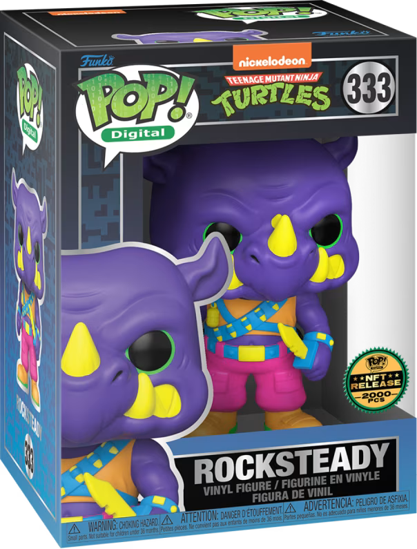 Rocksteady TMNT Digital Pop! Physical Funko Legendary - PREORDER - LE 2000