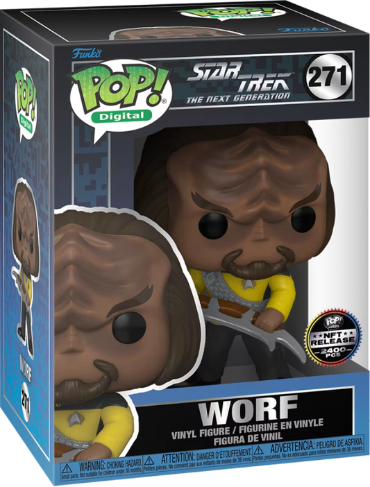 Worf Digital Pop! Physical Funko - PREORDER - LE 2400